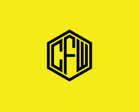 CFW logo design vector template. CFW