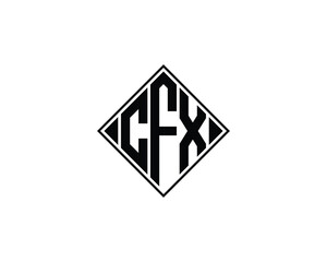 CFX Logo design vector template. CFX