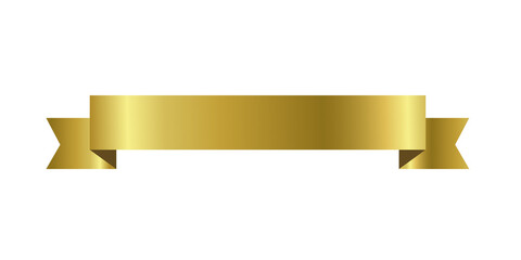Label Gold Ribbon elements PNG - Elegant and Luxurious tag banner isolate transparent background