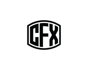 CFX Logo design vector template. CFX