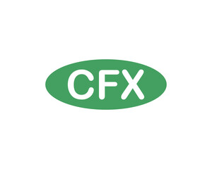 CFX Logo design vector template. CFX