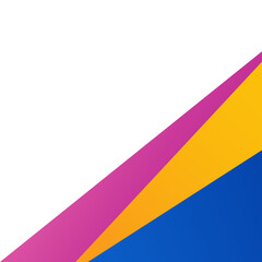 Colorful Gradient Geometric Corner