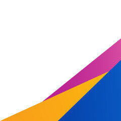 Colorful Gradient Geometric Corner
