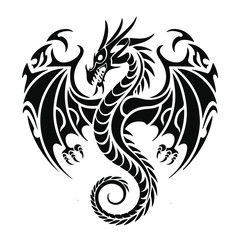 Fototapeta premium tattoo of the dragon