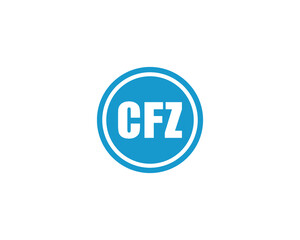 Fototapeta premium CFZ logo design vector template. CFZ