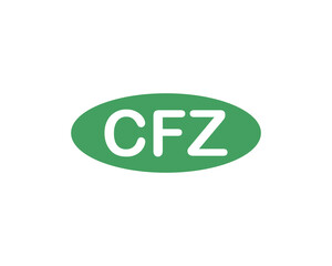 CFZ logo design vector template. CFZ