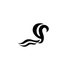 Obraz premium black sea water wave icon
