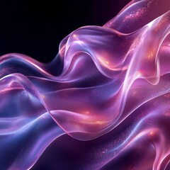Obraz premium Abstract 3D Digital Background with Soft Glow, Generative AI