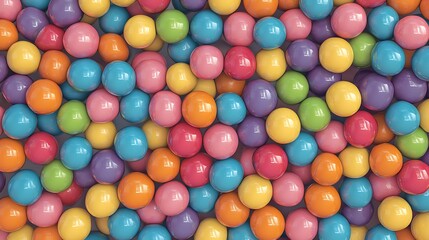 Colorful candy close-up photo fills the frame. AI Generated