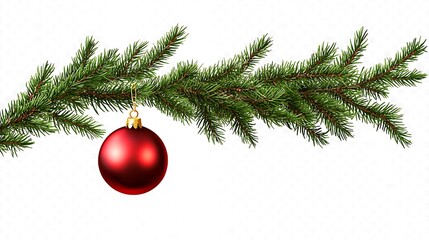 Christmas tree branches background on transparent background. Christmas decoration. Realistic fir tree border. Vector New Year design for cards, banners, flyers, party posters, headers.