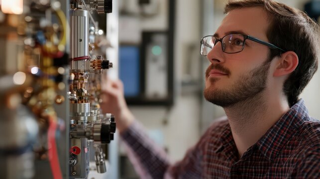 A man tech innovator discusses advancements in quantum computing and simulation, exploring how they enhance data analysis and modeling