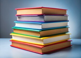 Stack of Books, Blank Book Top,  Product Photography, Book Photography, New Book, Reading, Literature, Education,  Study, Knowledge