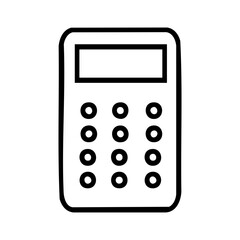 calculator isolated icon