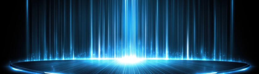 Fototapeta premium Abstract blue light background, modern futuristic design template for digital art and graphic design projects
