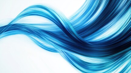 Fototapeta premium Blue and Black Hair Close Up