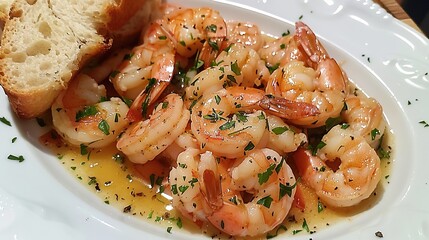 The Delectable Shrimp Scampi: A Tempting Seafood Dish with Rich Flavors and Aromatic Allure.