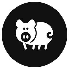 Editable pig, sow, boar vector icon. Animal, farm, livestock. Part of a big icon set family. Perfect for web and app interfaces, presentations, infographics, etc