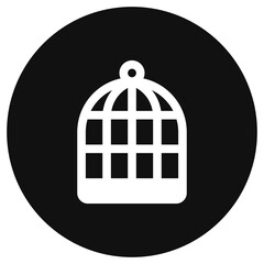 Editable bird cage vector icon. Veterinary, animal, pet care, pet shop. Part of a big icon set family. Perfect for business, web and app interfaces, presentations, infographics, etc