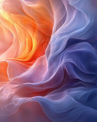 Obraz premium Soft pastel colored abstract background with flowing textures and gradients