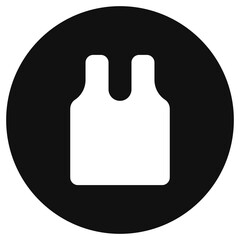 Editable sleeveless shirt vector icon. Clothing, fashion, apparel. Part of a big icon set family. Perfect for web and app interfaces, presentations, infographics, etc