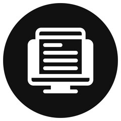 Editable web article vector icon. Online learning, course, tutorial. Part of a big icon set family. Perfect for web and app interfaces, presentations, infographics, etc