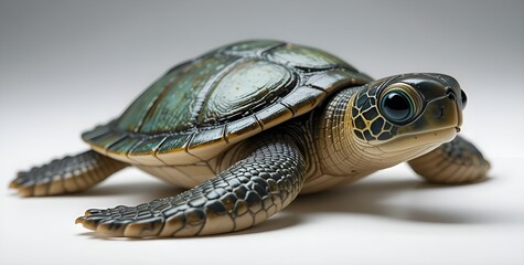  toy turtle on a white background