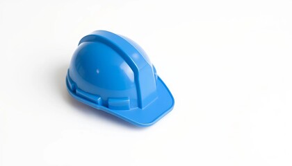 Fototapeta premium blue hard hat