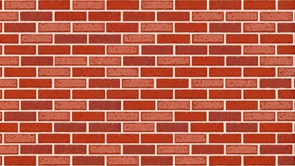Obraz premium A Seamless Pattern of Red Bricks with White Mortar Ideal for Construction and Design Projects