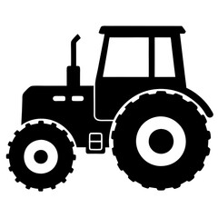 Obraz premium Tractor graphic elements vector, Tractor vector illustration, Simple farm tractor symbol isolated.