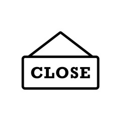 Open or closed in signboard on transparent background. Vector.