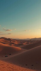 Minimalistic abstract desert landscapes in boho-inspired colors