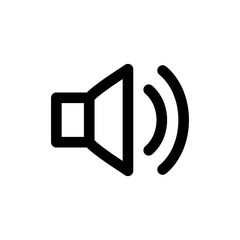 Sound icon logo template vector illustration.