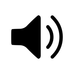 Sound icon logo template vector illustration.