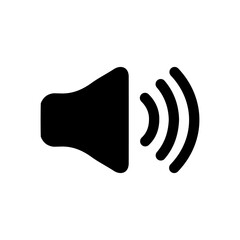 Sound icon logo template vector illustration.