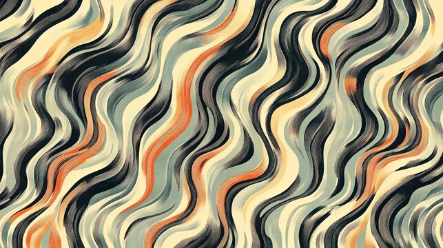 Artistic abstract wavy pattern digital creation graphic design modern aesthetic close-up view uniqueness in motion