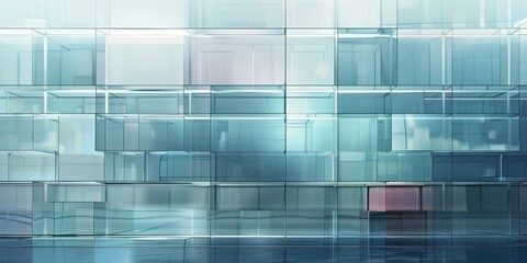 Abstract Glass Building: Modern Architectural Design
