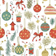 Festive Collection of Holiday Decorations Patterns