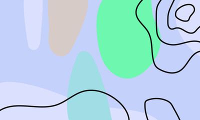 Hand drawn minimal background. Hand drawn abstract shape background