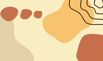 Hand drawn minimal background. Hand drawn abstract shape background