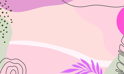 Hand drawn minimal background. Hand drawn abstract shape background