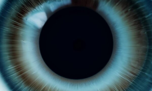 Close-up of a human eye showcasing intricate details and colors.
