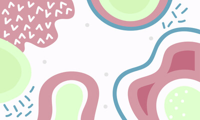 Hand drawn minimal background. Hand drawn abstract shape background