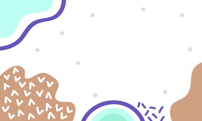 Hand drawn minimal background. Hand drawn abstract shape background