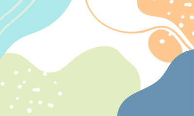 Hand drawn minimal background. Hand drawn abstract shape background