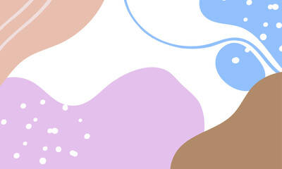 Hand drawn minimal background. Hand drawn abstract shape background