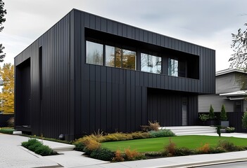 Fototapeta premium black siding