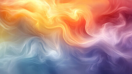 Fototapeta premium Abstract Swirling Colorful Background, Vibrant Hues Intertwine, Creating a Dreamlike, Ethereal Atmosphere.