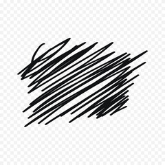 Hand drawn sribbles sketch. stress working concept illustration isolated