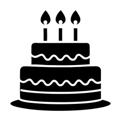 birthday cake with candles