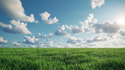 Obraz premium A Minimalist Landscape Featuring a Serene Blue Sky